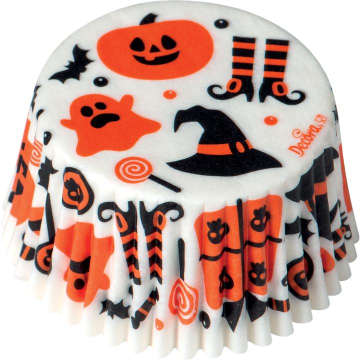 Image du produit Decora Mini moule à muffins Halloween ø 5 cm, Blanc, 36 pièces (5 cm)