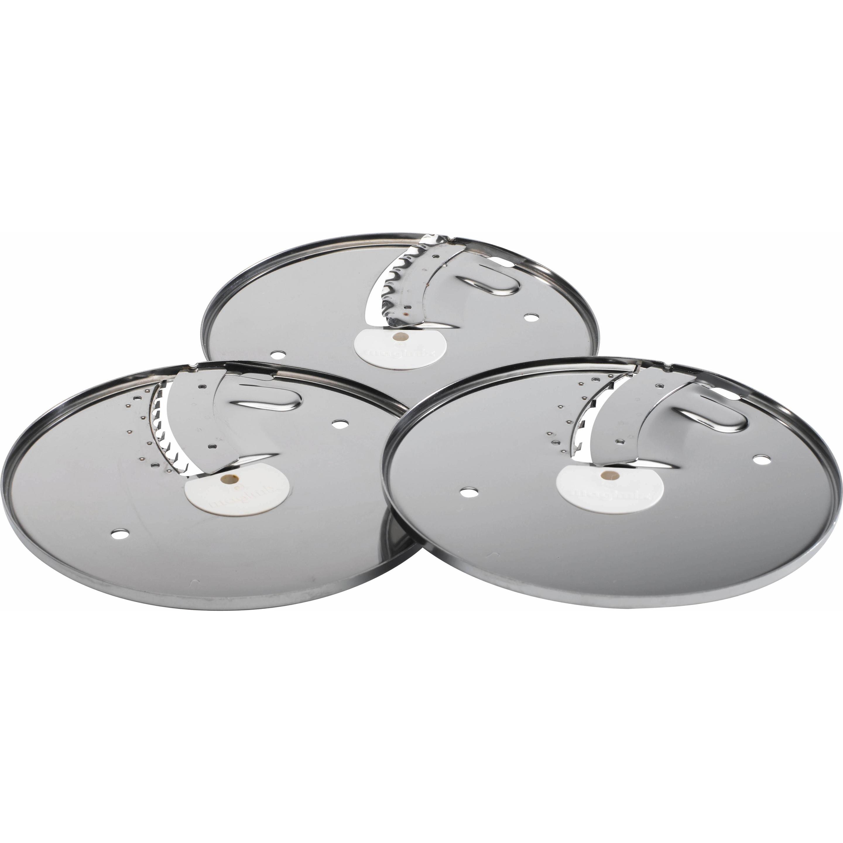Magimix Set di 3 Dischi per Robot da Cucina 3200/4200/5200/CE - Accessori Utensili Cucina, Nero
