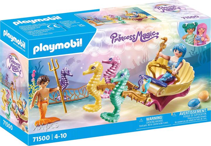 Produktbild Playmobil Meerjungfrauen-Seepferdchenkutsche (71500, Playmobil Princess Magic)