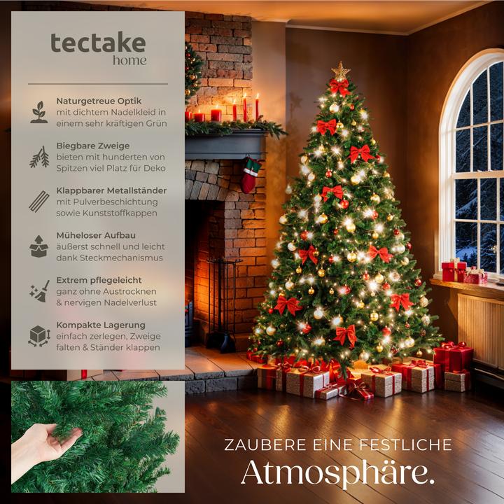 Produktbild tectake Künstlicher Weihnachtsbaum Dasher, naturgetreue Optik (230 cm)