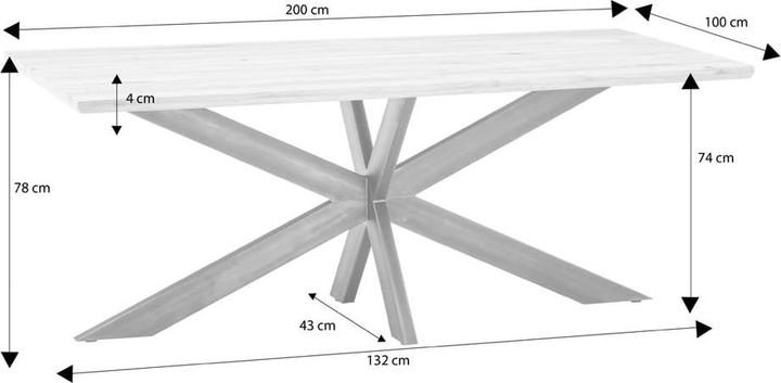 Actual product image Linea Natura Spider Ii (200 x 78 cm)