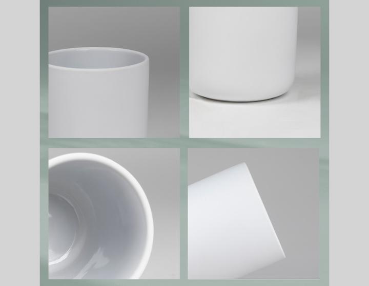 Actual product image Kela Toothbrush tumbler Sana White, detail colour: white (8 x 8 x 11.5 cm)