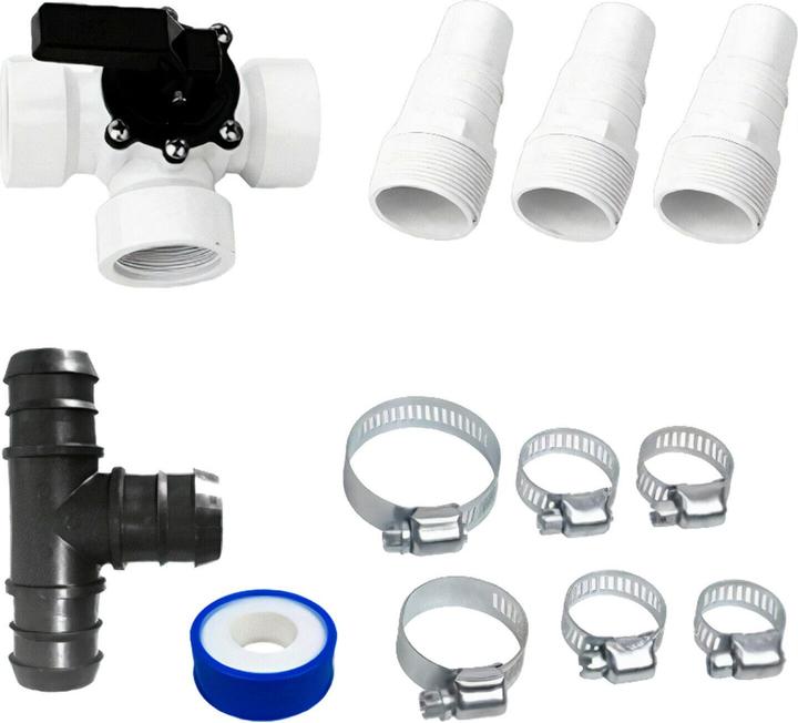 Actual product image Arebos Solar heating bypass set