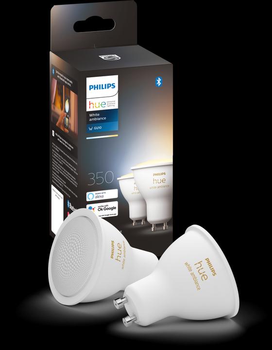 Produktbild Philips Hue White Ambiance BT (GU10, 5 W, 350 lm, 2 x, G)