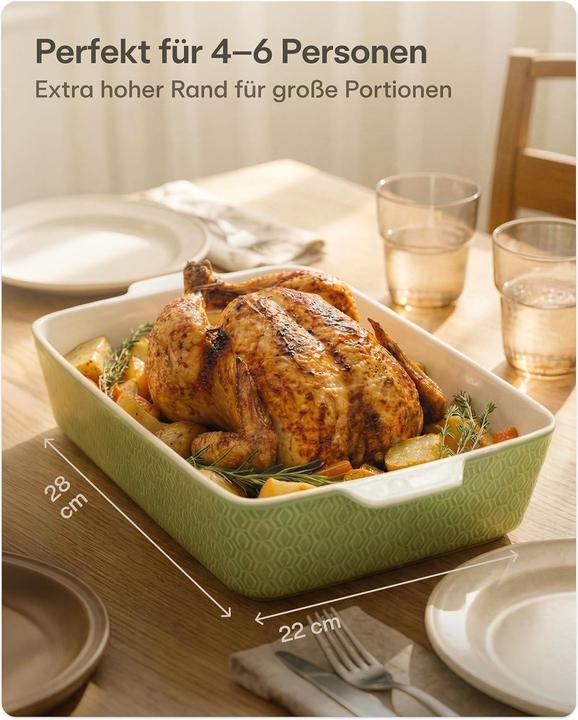 Produktbild Praknu Auflaufform mit extra hohem Rand