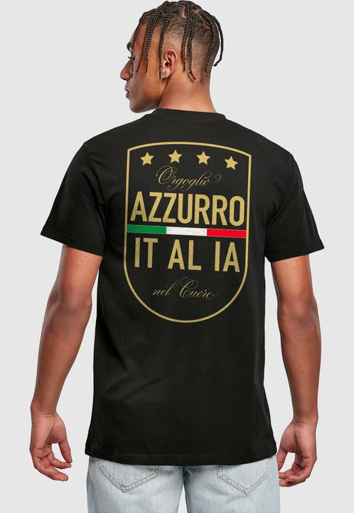 Produktbild Mister Tee MisterTee Azurro Italia Crest Tee - 166913 (S)