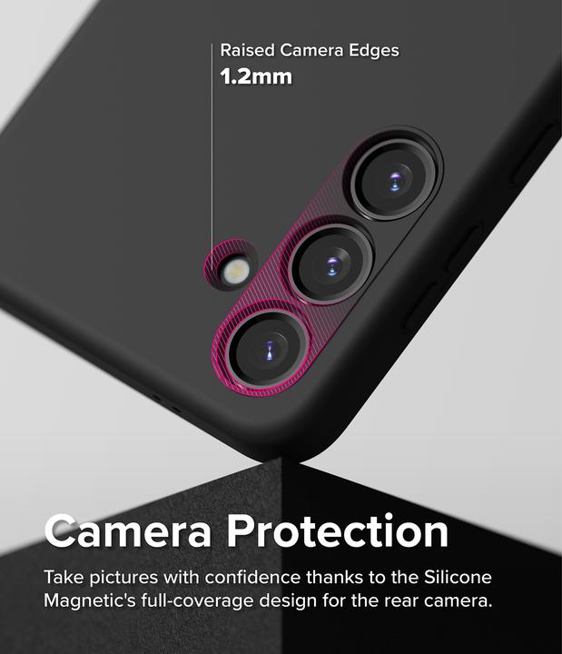 Actual product image Ringke Case for Galaxy S24 SILICONE MAGNETIC BLACK (Samsung Galaxy S24)