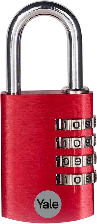 Actual product image Yale YE3CB/38/131/1/CO Padlock 38 mm Red Combination lock