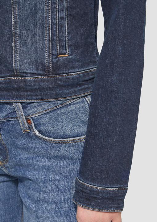 Produktbild S.Oliver Indoor-Jacke Schmal geschnittene Denimjacke in authentischer Waschung (M)