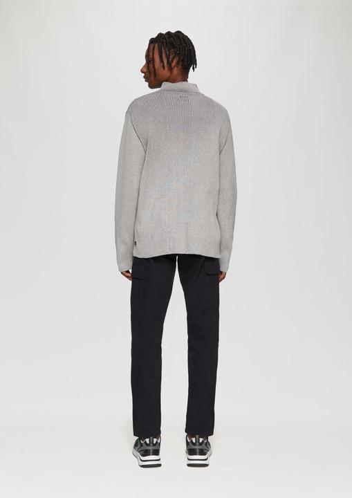 Image du produit S.Oliver Strickpullover Strickpullover mit Reissverschluss und Rippstruktur (S)