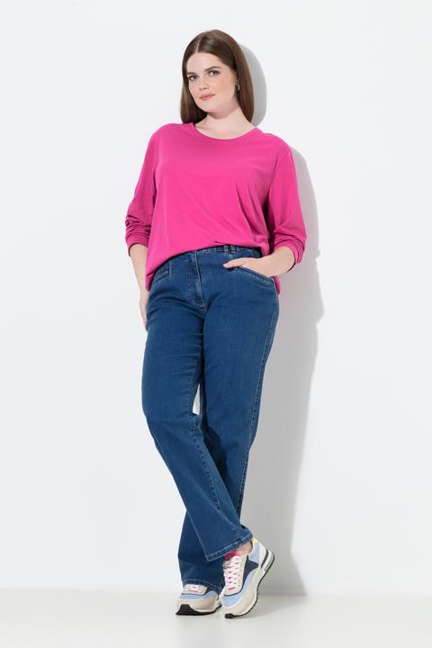 Immagine prodotto Ulla Popken Jeans modello Mony con taglio della gamba conico e tasche con zip (60)