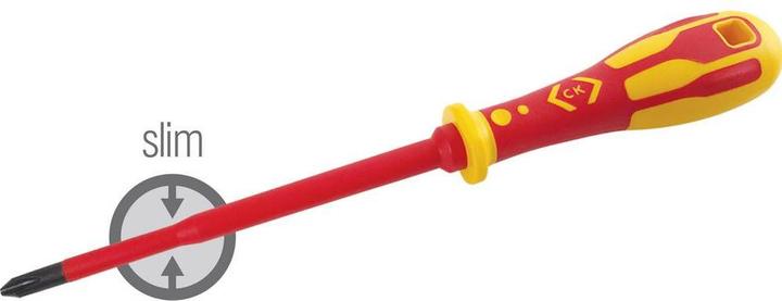 Actual product image C.K Magma DextroVDE Glo Phosphorescent Slim Screwd (Pozidriv cross recess (PZ))