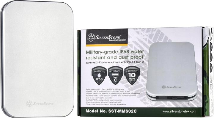 Produktbild Silverstone Mammoth Series MMS02 - Speichergehäuse - 2.5" (6.4 cm) (2.5")