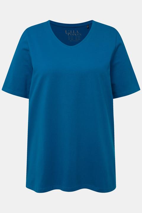 Actual product image Ulla Popken Essential V-Neck Stretch Tee (60)