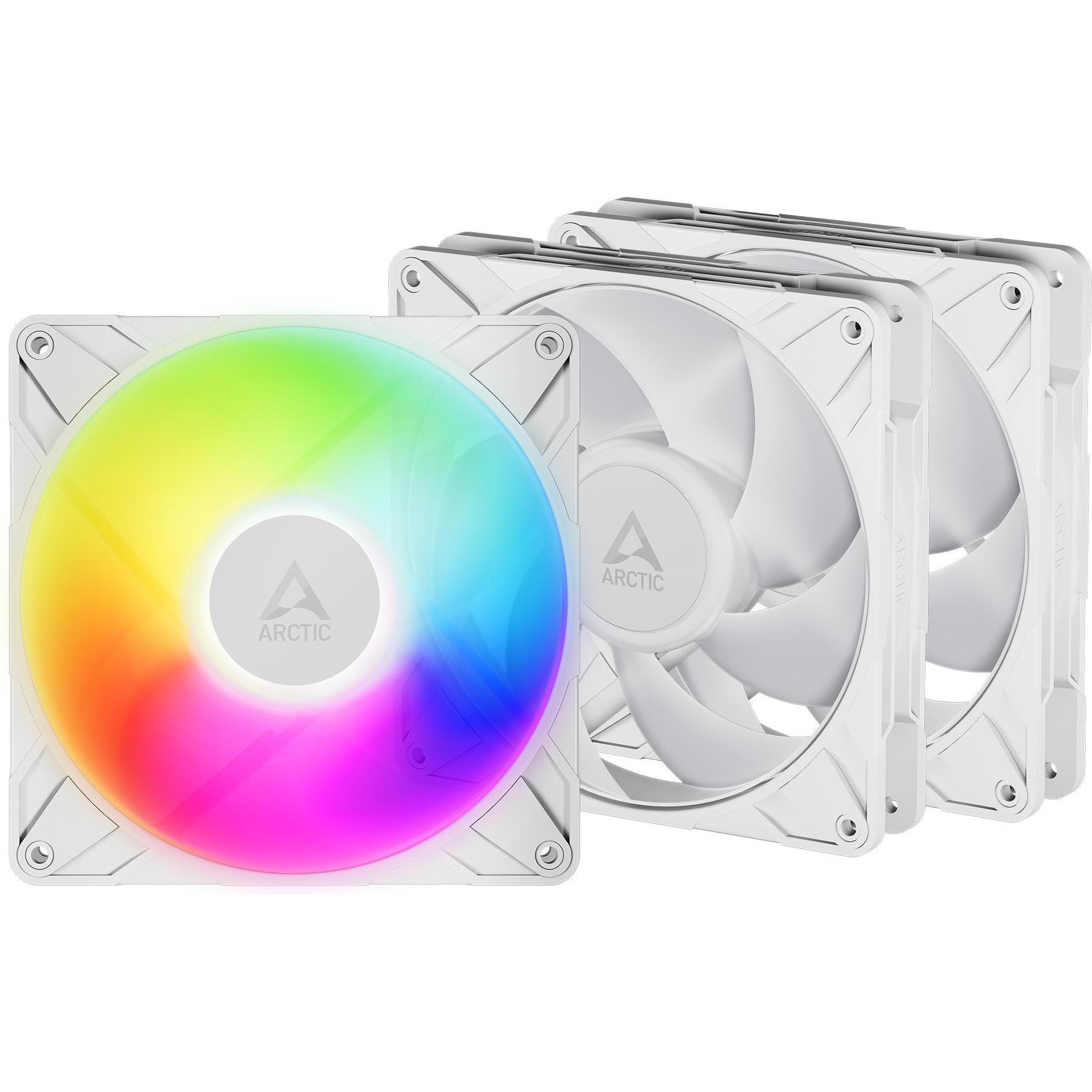 Arctic P14 Pro A-RGB (White) - 3 Pack (140 mm, 3x), Ventola PC, Bianco