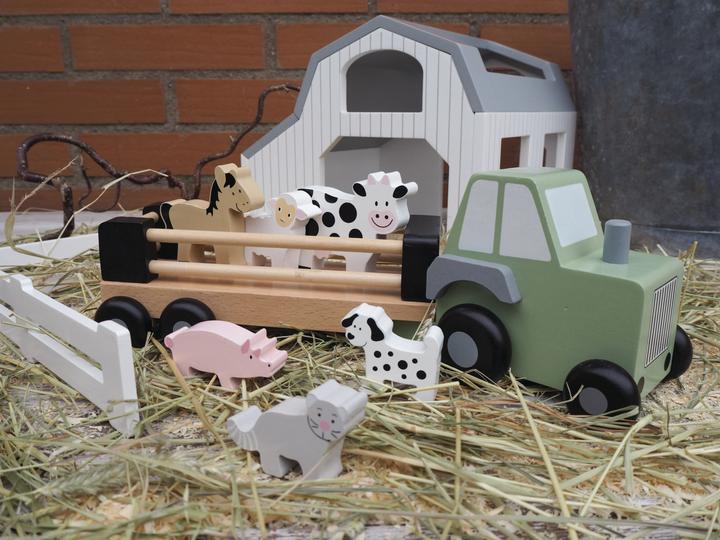 Produktbild Jabadabado Landwirtschaftsfahrzeug Traktor mit Tiertransport-Anhänger