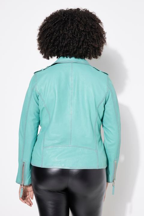Produktbild Angel of Style Leder-Bikerjacke, echtes Leder, Farbe, Langarm (46)