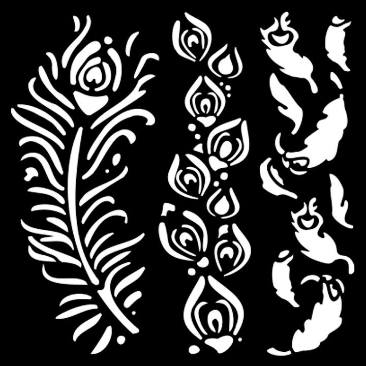 Image du produit Stamperia Schablone "Masquerade", 12x12 cm