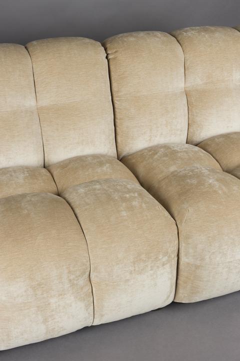 Produktbild Dutchbone Sofa Hackman 4,5-Seater Velours Beige