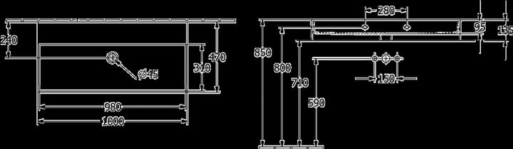 Productafbeelding Villeroy & Boch V&B Wastafel 2.0 MEMENTO 1000x470mm o ÜL zonder HL wit (470 mm, 1000 mm)