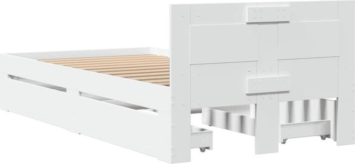 Actual product image VidaXL Bed frame with headboard (90 x 200 cm)