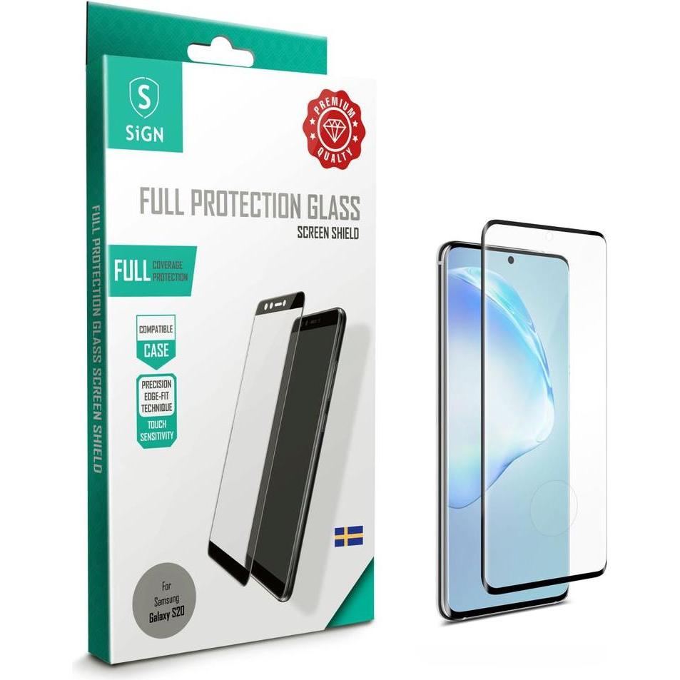 SIGN Samsung Galaxy S20 Protezione dello schermo a copertura totale Vetro temperato (Samsung Galaxy S20+), Pellicola protettiva smartphone