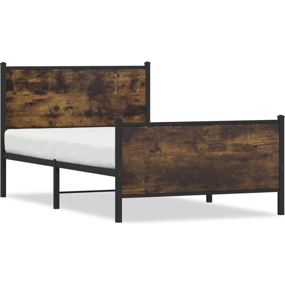 VidaXL, Bett, Bettgestell mit Kopf- und Fussteil 100 x 200cm (100 x 200 cm)