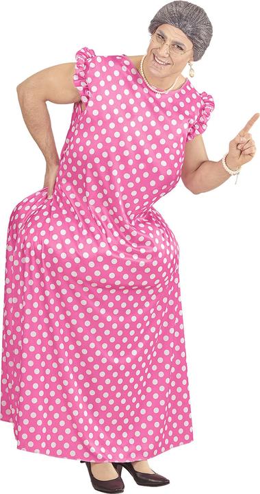 Image du produit Widmann OMA (Fatsuit dicke Oma, Kleid), One Size Fits Most Adult (Taille unique)