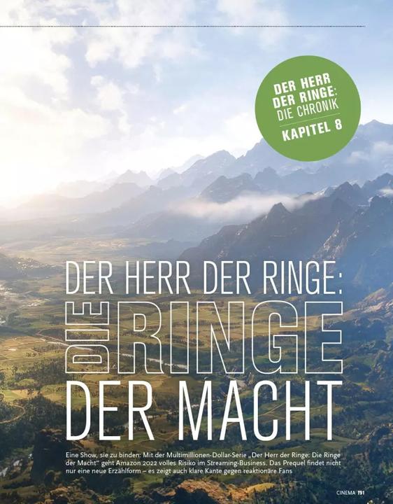 Produktbild Panini Cinema präsentiert: Der Herr der Ringe - Die Chronik