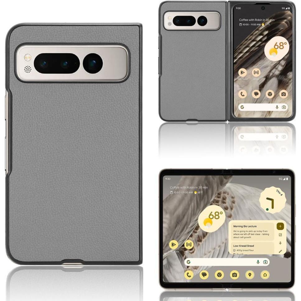 Thumbnail - Cover-Discount Google Pixel Fold - Klassische Schutzhülle grau (Google Pixel Fold), Smartphone Hülle, Grau
