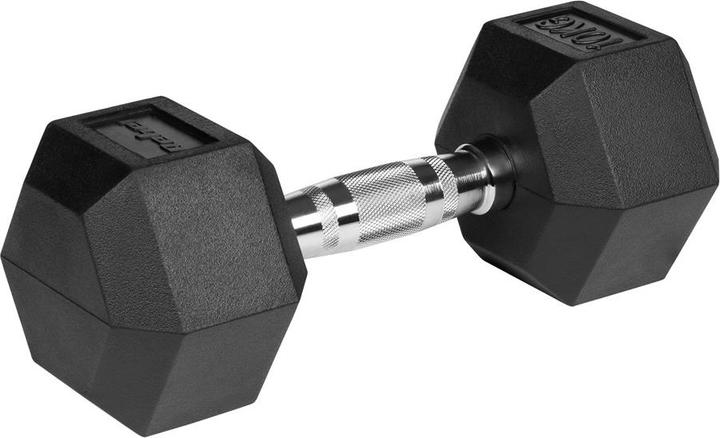 Rebel Rubberised cast iron dumbbells HEX 2x10 kg ACTIVE