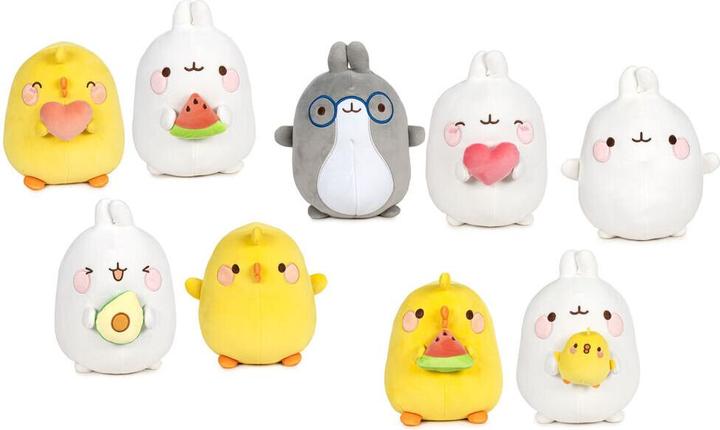 Actual product image Play by Play Molang assorted plush toy 18cm (18 cm)