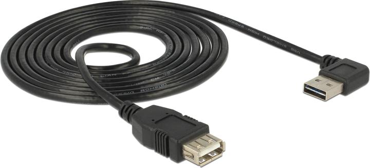Produktbild Delock USB2.0-Kabel Easy A-A: 2m, schwarz (2 m, USB 2.0, 2.50 W)