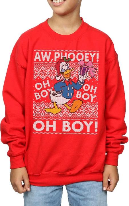 Immagine prodotto Disney Donald Duck Christmas Fair Isle Felpa Ragazzi (140, 146)