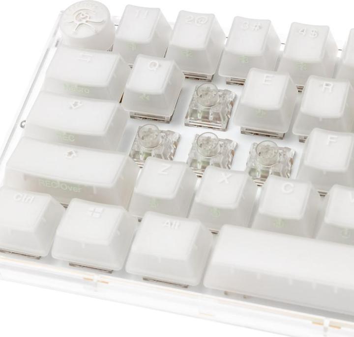 Actual product image Ducky One 3 Aura White SF Gaming Keyboard, RGB LED - Kailh Jellyfish Y (US) (US, Cable)