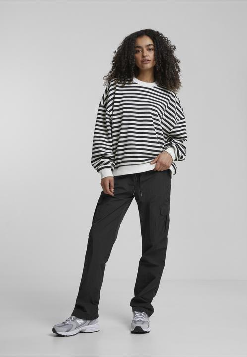 Produktbild Urban Classics Ladies Oversized Striped Crewneck - 137871 (L, S)