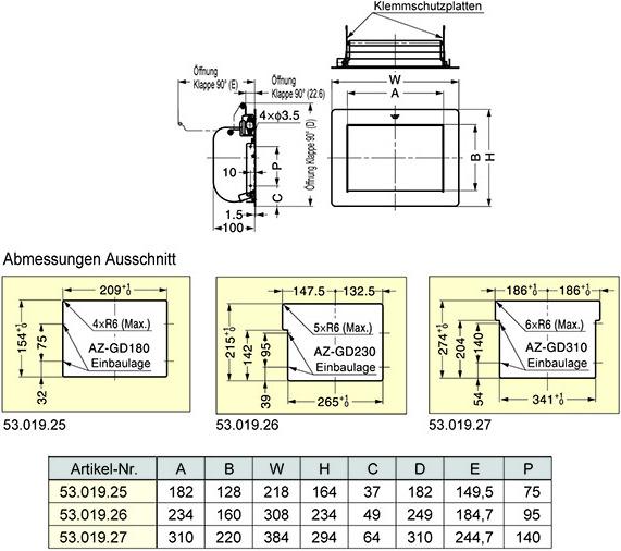 Immagine prodotto Sugatsune Flap multiuso quadrato in acciaio inox 2