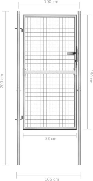 Actual product image vidaXL Gartentor