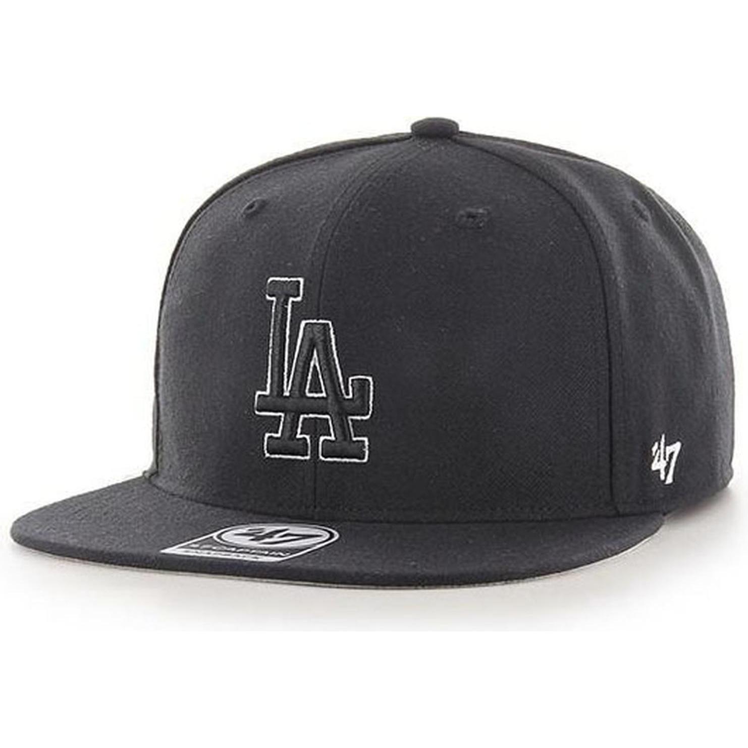 47 Brand, Herren, Cap, No Shot Los Angeles Dodgers, Schwarz