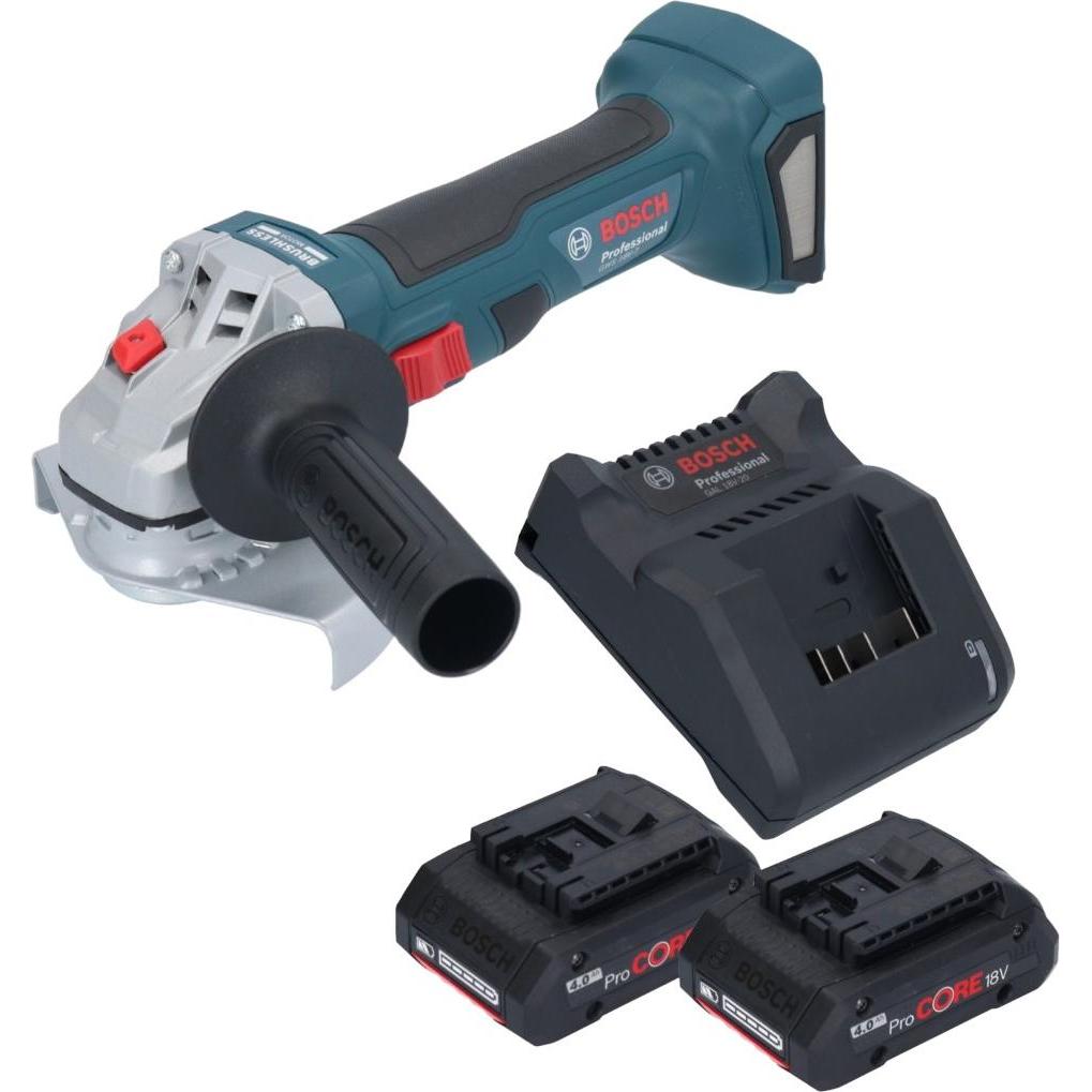 Bosch Professional, Winkelschleifer, Bosch GWS 18V-7 Professional Akku Winkelschleifer 18 V 125 mm Brushless + 2x ProCOR...
