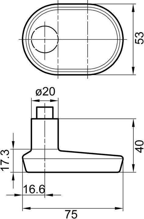 Produktbild Glutz Türknöpfe gekröpft 5838 (Türknopf)