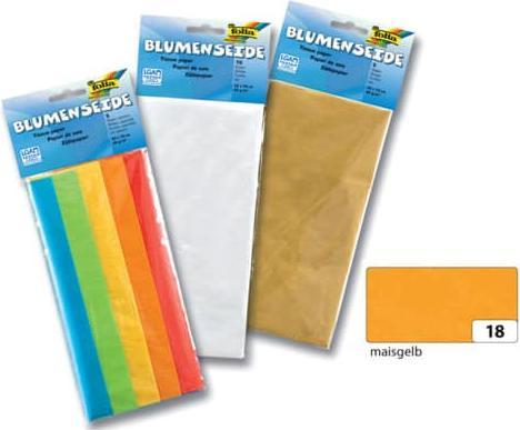 Actual product image Folia Tissue paper, (W)500 x (H)700 mm, 20 gsm, maize yellow (20 g/m², 1x)