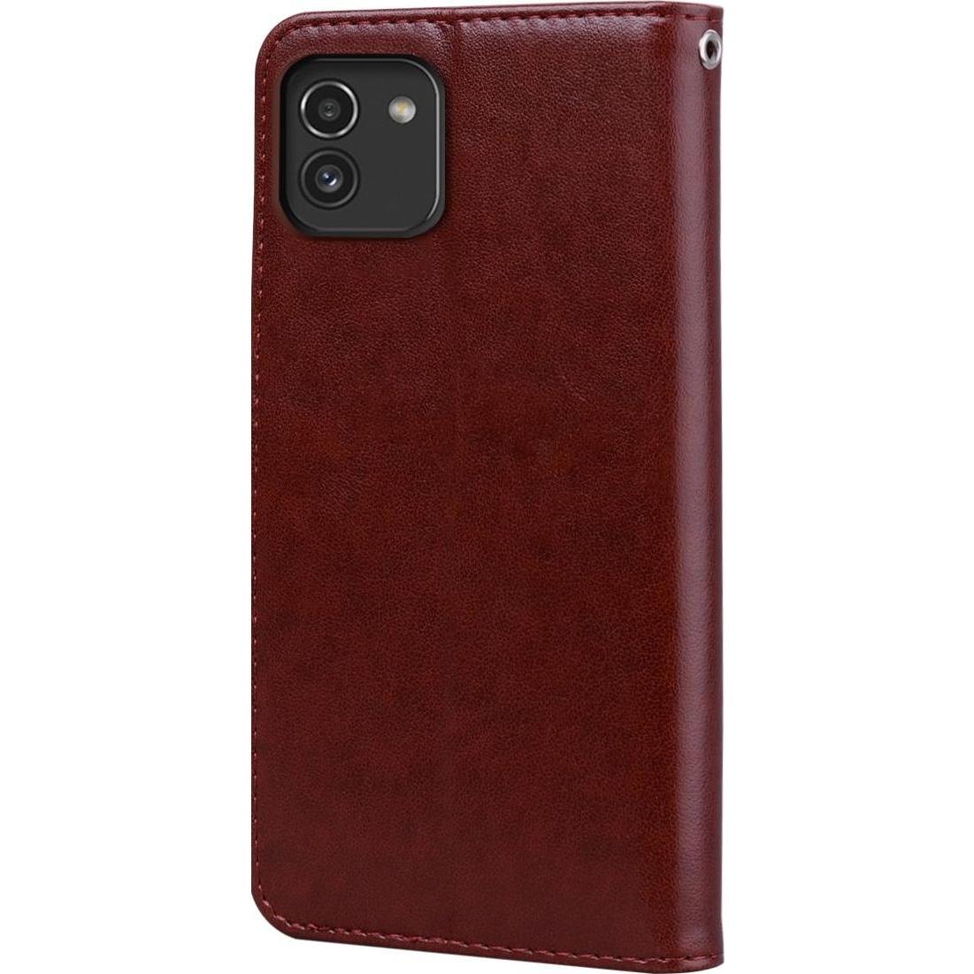 Thumbnail - König Design Hülle Handy Schutz für Samsung Galaxy A03 Case Cover Tasche Etuis Bumper Wallet (Samsung Galaxy A03), Smart...
