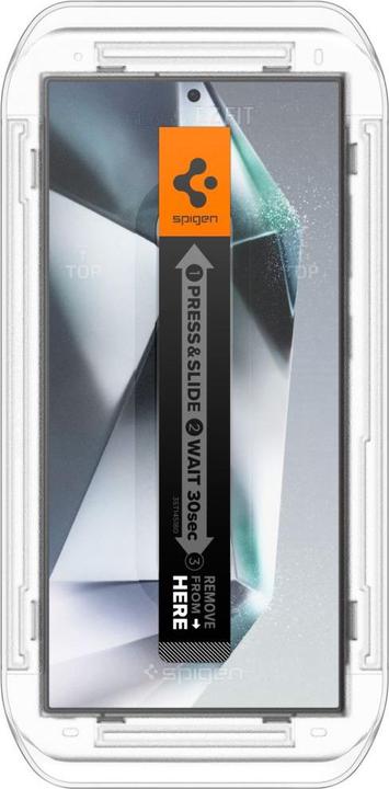 Productafbeelding Spigen Galaxy S24 Ultra Glazen Screen Protector EZ Fit GLAS.tR Privacy 2PCS (2 Stuk, Samsung Galaxy S24 Ultra)