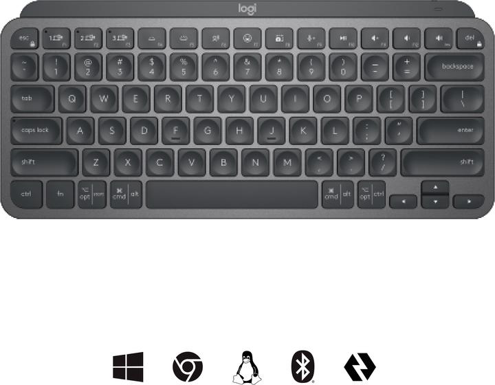 Image du produit Logitech MX Keys Mini for Business (US, Sans fil, Filaire)
