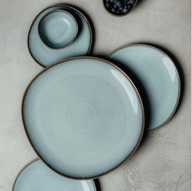 Produktbild Villeroy & Boch Servierplatten Lave 4 Stück, Hellblau (4 x, 32 cm)