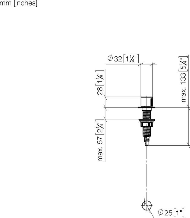 Produktbild Dornbracht Excenterbetätigung mit Drehknopf, 10712970