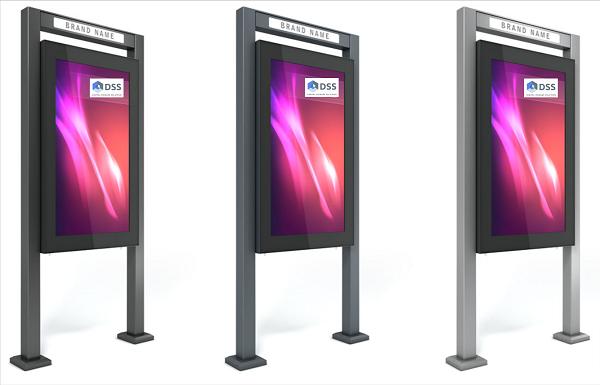 Actual product image DSS Outdoor Stele Portrait, 49" screen, black