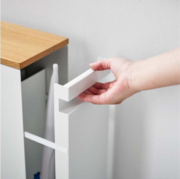 Produktbild Yamazaki Auszieh-Regal mit Holzablage TOWER (14 x 56 x 55 cm)