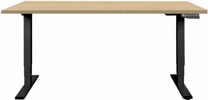 Immagine prodotto Contini höhenverstellbarer Bürotisch 160 x 80 cm Ahorn Natur / Gestell schwarz